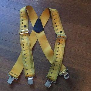 Ruler measuring tape suspenders